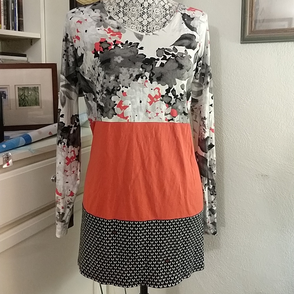 J Jill color-block tunic top